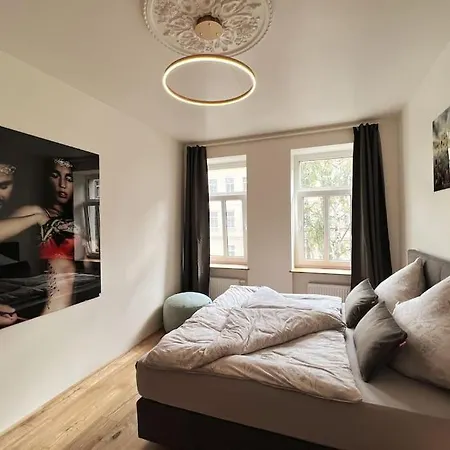 Apartman Soul-apartment Balkon Privatparkplatz 2 Boxspringbetten 55zoll Tv Wlan Lipcse